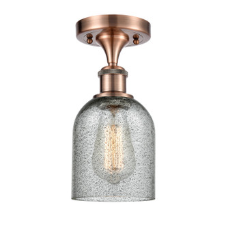 Ballston One Light Semi-Flush Mount in Antique Copper (405|516-1C-AC-G257)