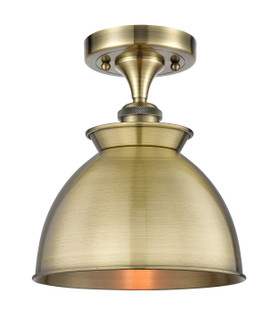 Ballston One Light Semi-Flush Mount in Antique Brass (405|516-1C-AB-M14-AB)