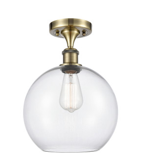 Ballston One Light Semi-Flush Mount in Antique Brass (405|516-1C-AB-G122-10)