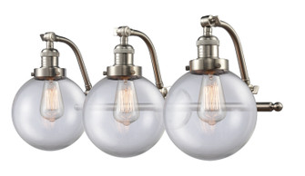 Franklin Restoration Three Light Bath Vanity in Brushed Satin Nickel (405|515-3W-SN-G202-8)