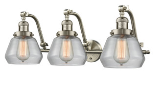 Franklin Restoration Three Light Bath Vanity in Brushed Satin Nickel (405|515-3W-SN-G172)