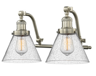 Franklin Restoration Two Light Bath Vanity in Brushed Satin Nickel (405|515-2W-SN-G44)