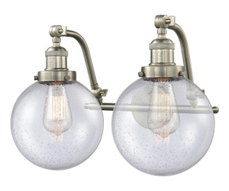 Franklin Restoration LED Bath Vanity in Brushed Satin Nickel (405|515-2W-SN-G204-8-LED)