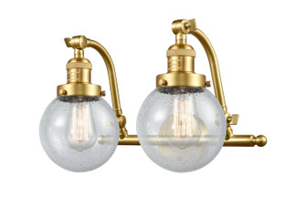 Franklin Restoration LED Bath Vanity in Satin Gold (405|515-2W-SG-G204-6-LED)