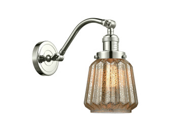 Franklin Restoration One Light Wall Sconce in Polished Nickel (405|515-1W-PN-G146)