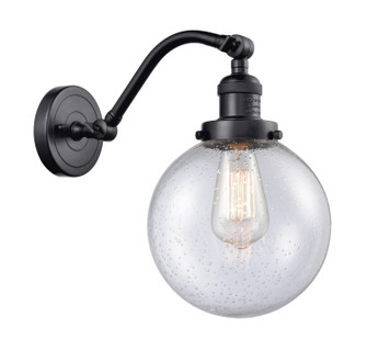 Franklin Restoration LED Wall Sconce in Matte Black (405|515-1W-BK-G204-8-LED)