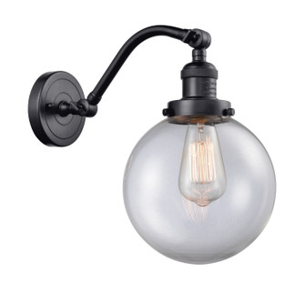 Franklin Restoration One Light Wall Sconce in Matte Black (405|515-1W-BK-G202-8)