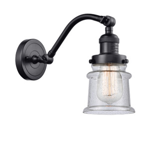 Franklin Restoration One Light Wall Sconce in Matte Black (405|515-1W-BK-G184S)