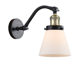 Franklin Restoration One Light Wall Sconce in Black Antique Brass (405|515-1W-BAB-G61)