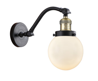 Franklin Restoration One Light Wall Sconce in Black Antique Brass (405|515-1W-BAB-G201-6)
