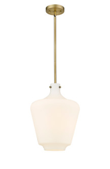 Norwalk One Light Mini Pendant in Brushed Brass (405|493-1S-BB-G501-12)