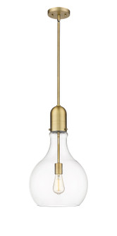 Auralume One Light Mini Pendant in Brushed Brass (405|492-1S-BB-G582-12)