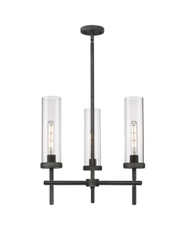 Downtown Urban LED Pendant in Weathered Zinc (405|471-3CR-WZ-G471-12CL)