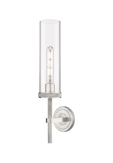 Downtown Urban One Light Wall Sconce in Satin Nickel (405|471-1W-SN-G471-12CL)