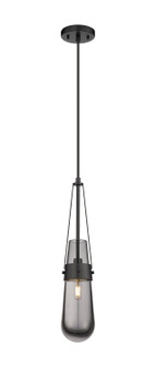 Downtown Urban One Light Pendant in Matte Black (405|452-1P-BK-G452-4SM)