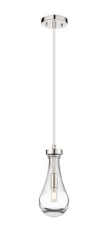 Downtown Urban One Light Pendant in Polished Nickel (405|451-1P-PN-G451-5CL)