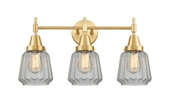 Caden Three Light Bath Vanity in Satin Gold (405|447-3W-SG-G142)