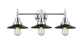 Caden Three Light Bath Vanity in Polished Chrome (405|447-3W-PC-M6-BK)