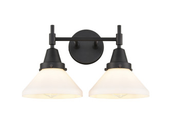 Caden LED Bath Vanity in Matte Black (405|447-2W-BK-W-LED)