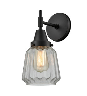 Caden One Light Wall Sconce in Matte Black (405|447-1W-BK-G142)