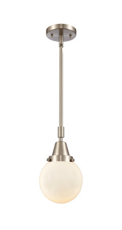 Caden One Light Mini Pendant in Brushed Satin Nickel (405|447-1S-SN-G201-6) Caden One Light Mini Pendant in Brushed Satin Nickel (405|447-1S-SN-G201-6)