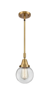 Caden One Light Mini Pendant in Brushed Brass (405|447-1S-BB-G202-6)