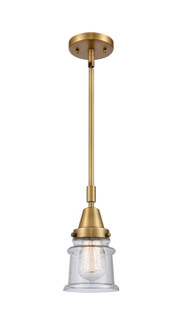 Caden LED Mini Pendant in Brushed Brass (405|447-1S-BB-G184S-LED)