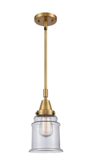 Caden One Light Mini Pendant in Brushed Brass (405|447-1S-BB-G182)