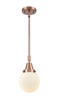 Caden LED Mini Pendant in Antique Copper (405|447-1S-AC-G201-6-LED)