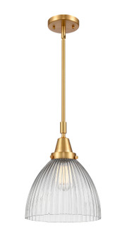 Caden LED Mini Pendant in Antique Brass (405|447-1S-AB-G222-LED)