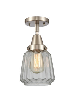 Caden LED Semi-Flush Mount in Brushed Satin Nickel (405|447-1C-SN-G142-LED)
