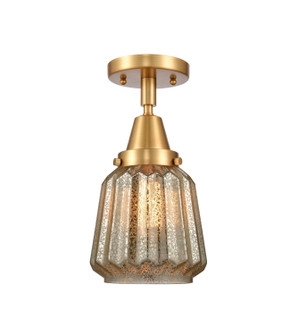 Caden LED Semi-Flush Mount in Satin Gold (405|447-1C-SG-G146-LED)