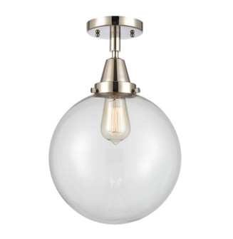 Caden LED Semi-Flush Mount in Polished Nickel (405|447-1C-PN-G202-10-LED)