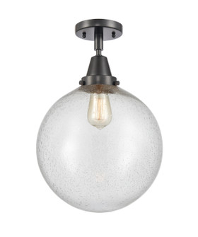 Caden LED Semi-Flush Mount in Matte Black (405|447-1C-BK-G204-12-LED)