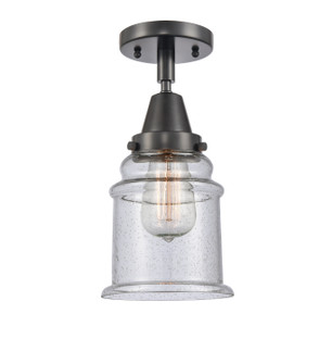 Caden One Light Semi-Flush Mount in Matte Black (405|447-1C-BK-G184)