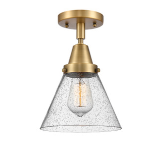 Caden One Light Semi-Flush Mount in Brushed Brass (405|447-1C-BB-G44)