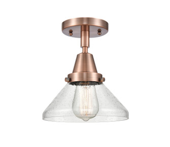 Caden One Light Flush Mount in Antique Copper (405|447-1C-AC-G4474)