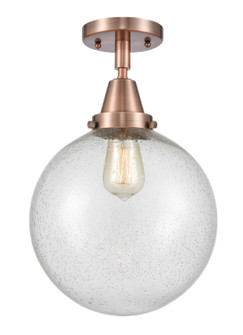 Caden LED Semi-Flush Mount in Antique Copper (405|447-1C-AC-G204-10-LED)