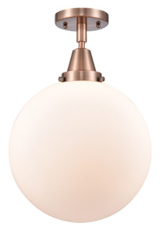 Caden LED Semi-Flush Mount in Antique Copper (405|447-1C-AC-G201-12-LED)