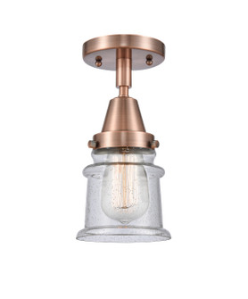 Caden One Light Semi-Flush Mount in Antique Copper (405|447-1C-AC-G184S)