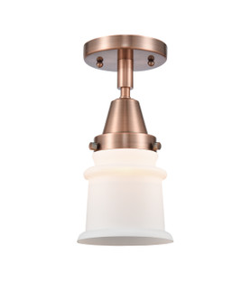 Caden One Light Semi-Flush Mount in Antique Copper (405|447-1C-AC-G181S)