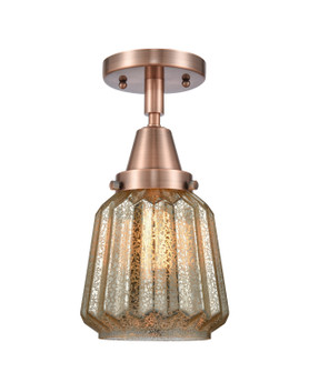 Caden LED Semi-Flush Mount in Antique Copper (405|447-1C-AC-G146-LED)