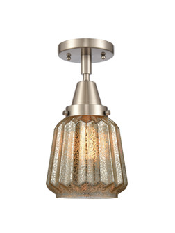 Caden One Light Semi-Flush Mount in Antique Brass (405|447-1C-AB-G142)