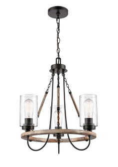 Paladin LED Mini Chandelier in Matte Black (405|442-3CR-BK-G4422-LED)