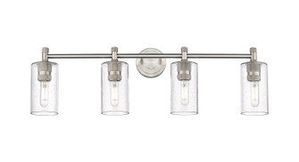 Downtown Urban Four Light Bath Vanity in Satin Nickel (405|434-4W-SN-G434-7SDY)