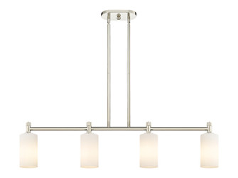 Downtown Urban Four Light Island Pendant in Polished Nickel (405|434-4I-PN-G434-7WH)