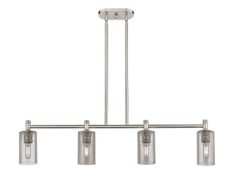 Downtown Urban Four Light Island Pendant in Polished Nickel (405|434-4I-PN-G434-7SM)
