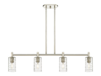 Downtown Urban Four Light Island Pendant in Polished Nickel (405|434-4I-PN-G434-7DE)
