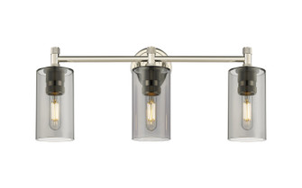 Downtown Urban Three Light Bath Vanity in Polished Nickel (405|434-3W-PN-G434-7SM)