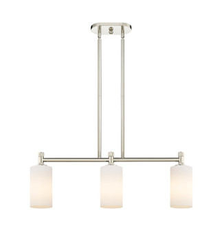 Downtown Urban Three Light Island Pendant in Polished Nickel (405|434-3I-PN-G434-7WH)